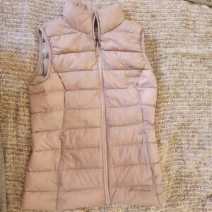 Eddie Bauer Light Pink Quilted Vest, Skater Aesthetic,space core Aesthetic